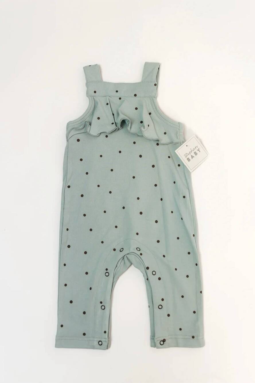 NEW SANTA BARBARA DESIGN STUDIO kids' ruffle romper in polka dot